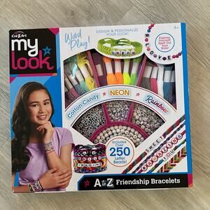Crazy Art My Look A to Z friendship bracelet making kit nwt in box art create